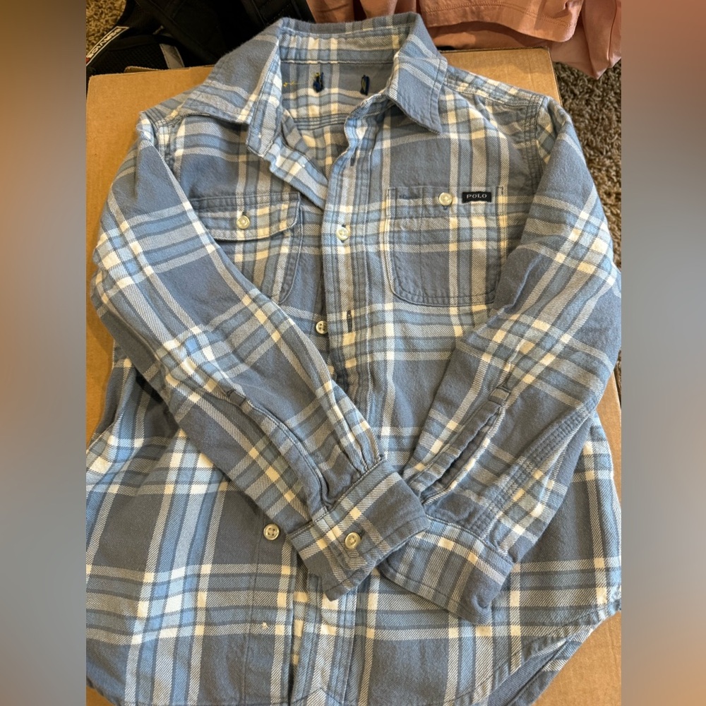 Patagonia Blue Plaid Kids Shirt (Price for all the item)
